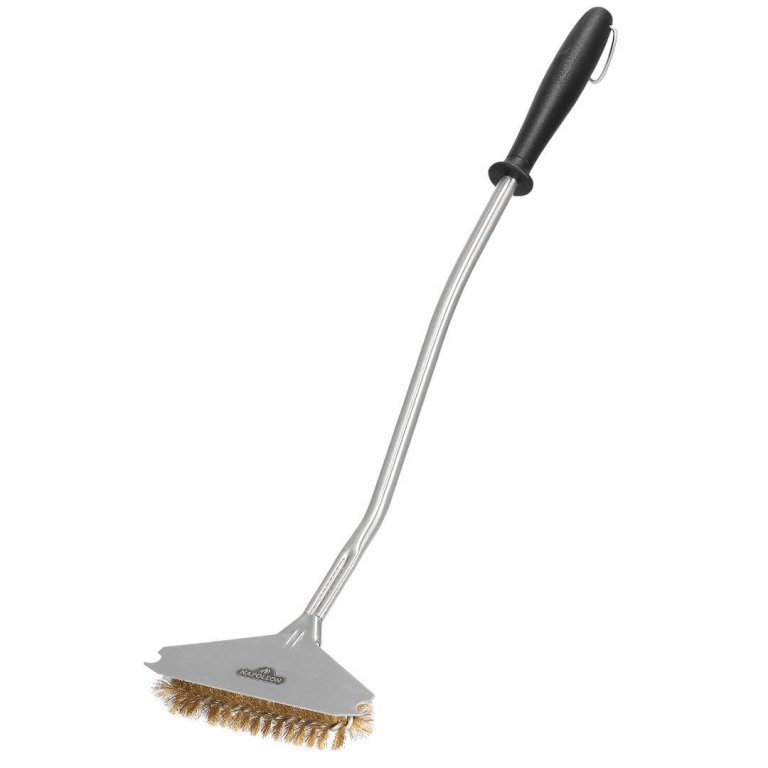 Napoleon-Grillbürste lang, mit Schaber - Messingborsten ...
