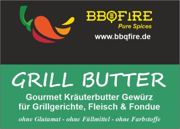Etikett Grill-Butter